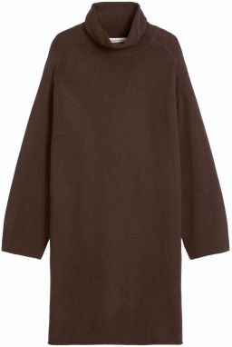 Marc O'Polo Pletené šaty  tmavohnedá