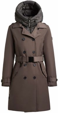 khujo Prechodný kabát 'GORA'  čokoládová / tmavosivá