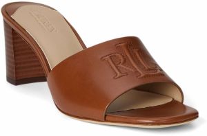 Lauren Ralph Lauren Šľapky 'EVERLEY'  svetlohnedá