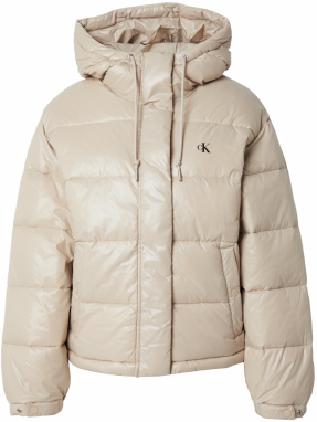 Calvin Klein Jeans Zimná bunda  béžová