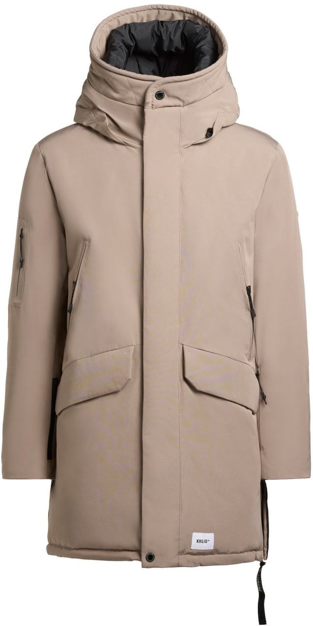 khujo Zimný kabát 'Dachs'  sivobéžová