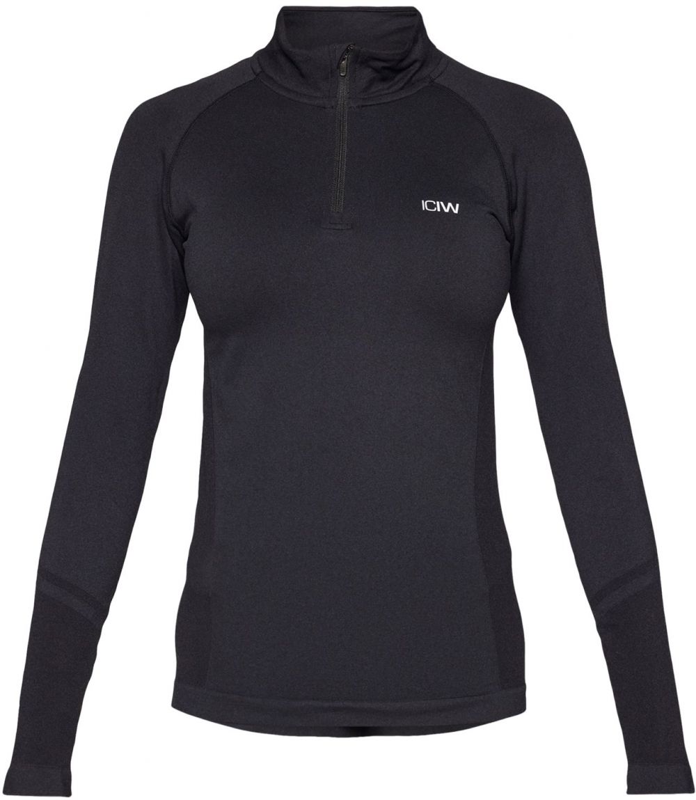 ICANIWILL Funkčné tričko 'Define Seamless'  čierna / biela