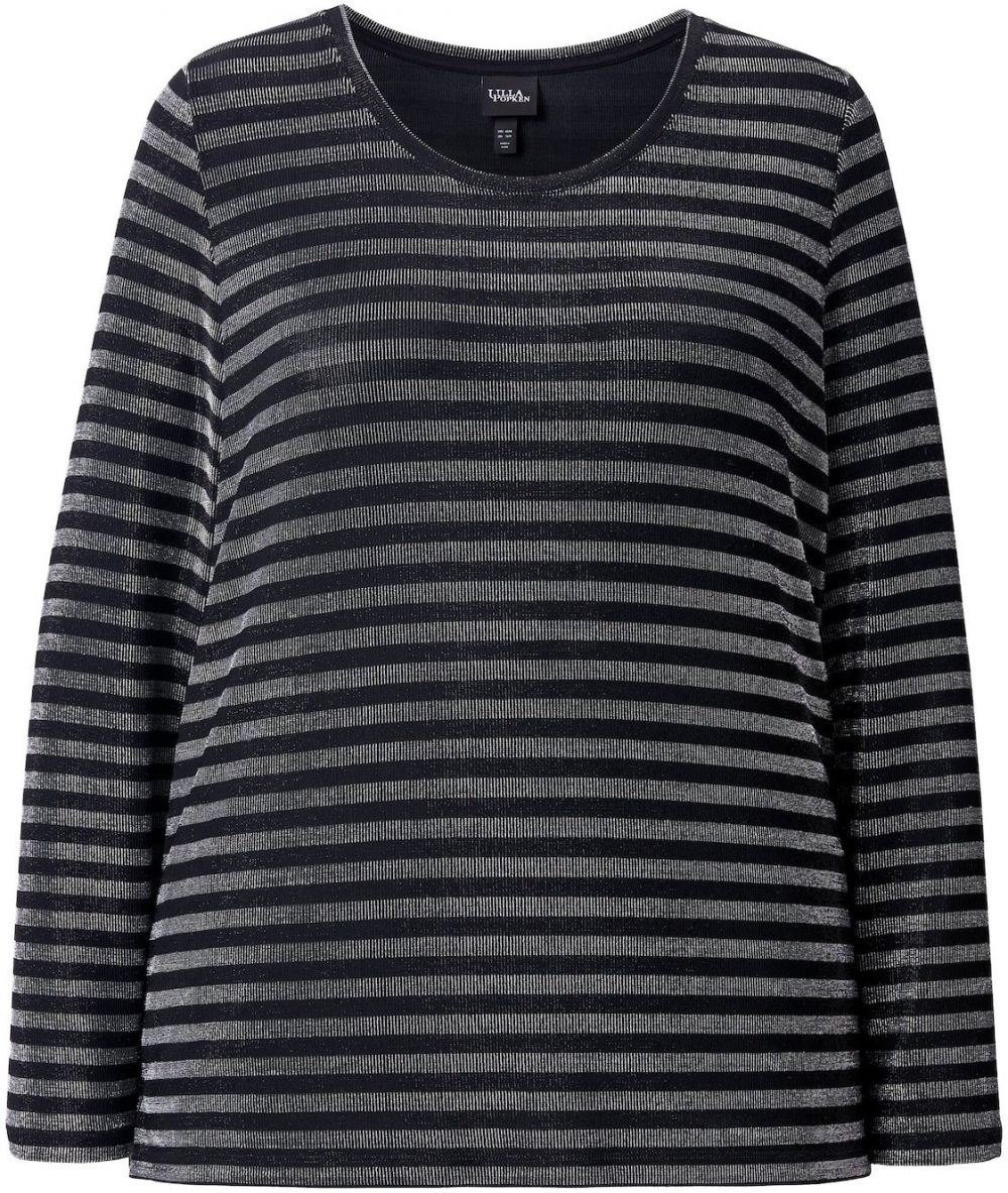 Ulla Popken Tričko  čierna / strieborná