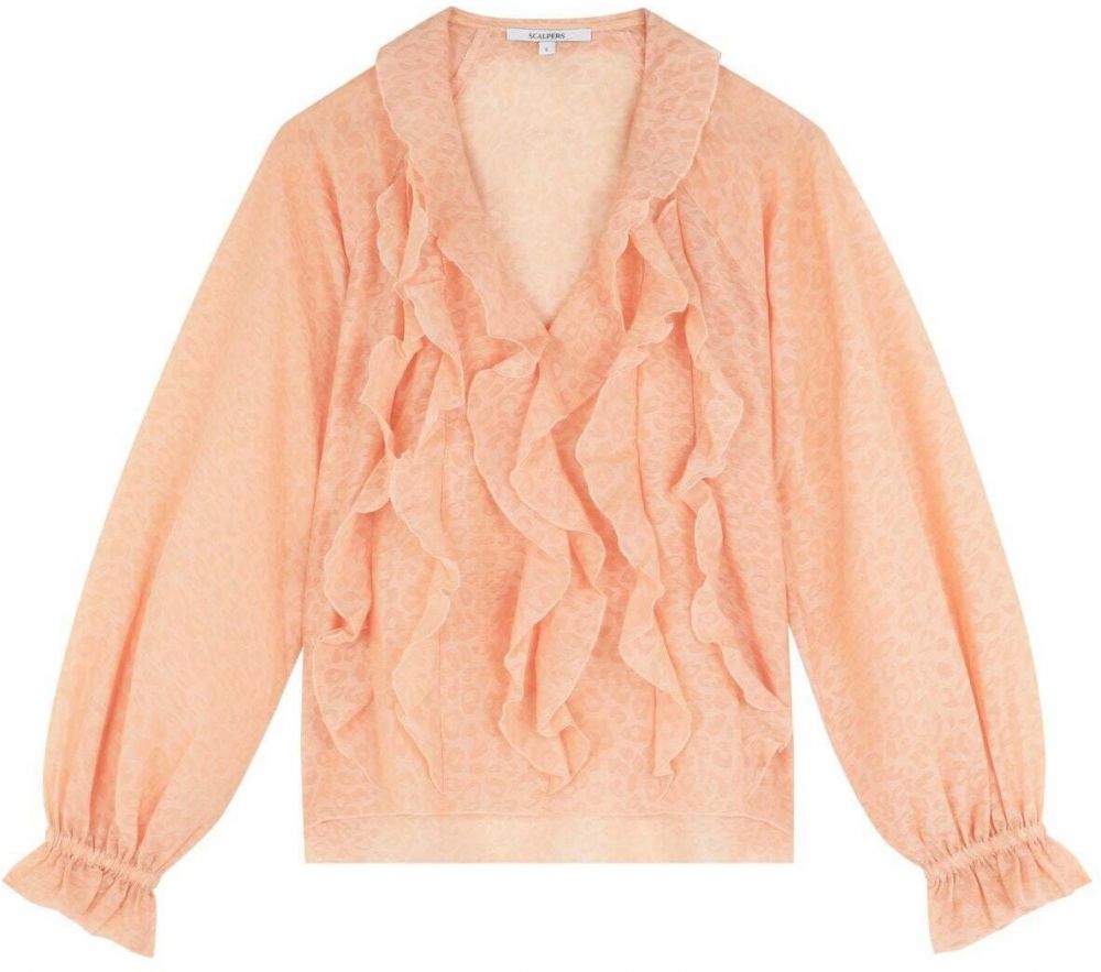 Scalpers Blúzka  telová / svetlooranžová