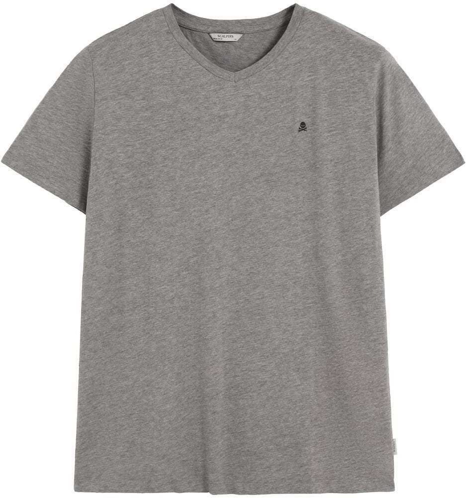Scalpers Tričko  sivá melírovaná