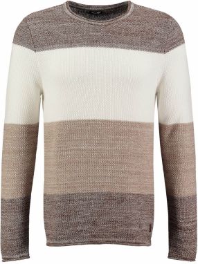 Key Largo Sveter 'Jogi'  piesková / béžová melírovaná / hnedá melírovaná