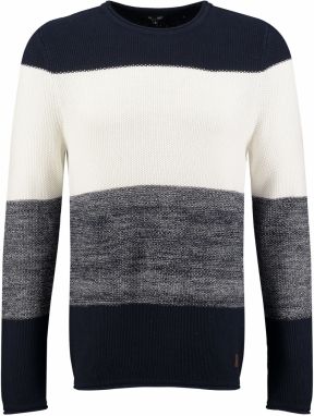 Key Largo Sveter 'Jogi'  námornícka modrá / modrá melírovaná / biela