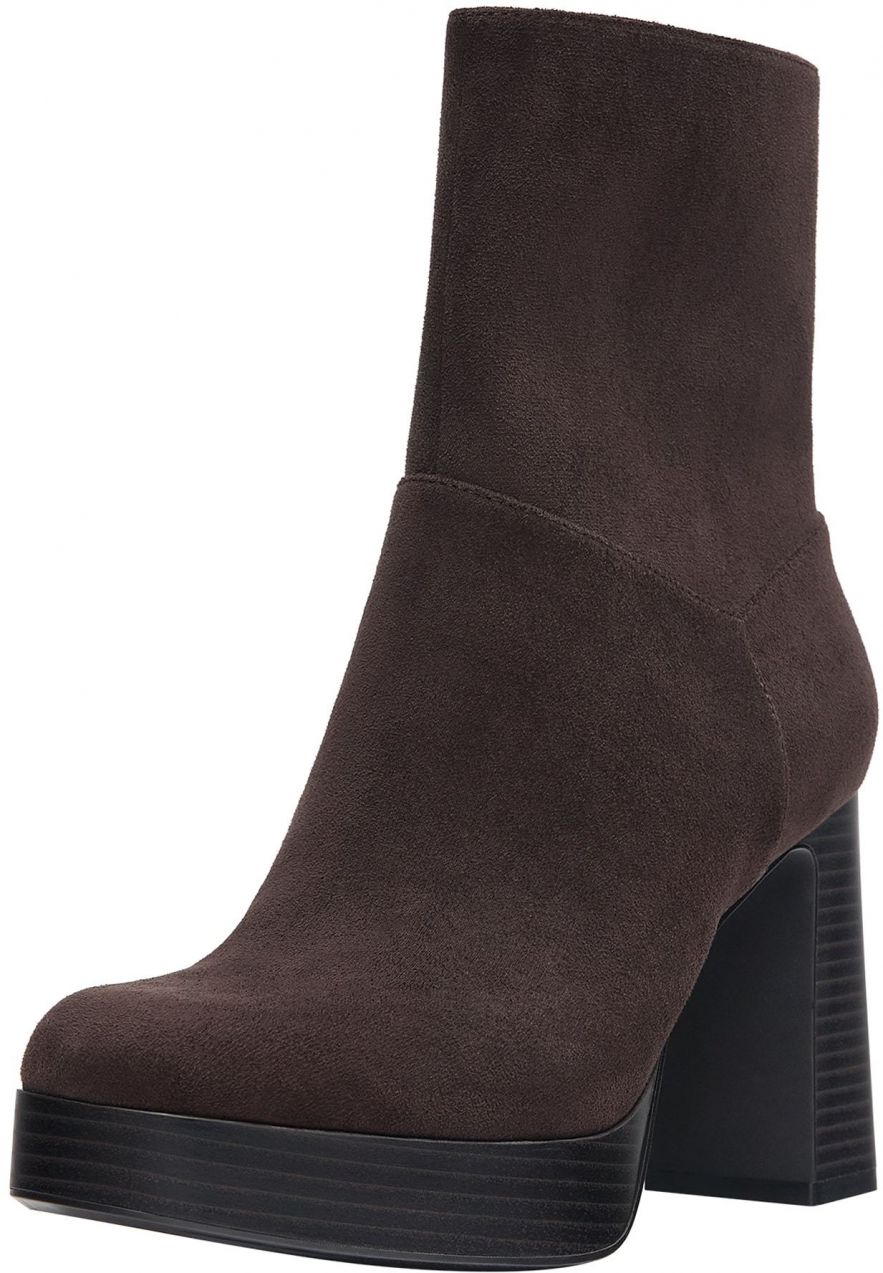 Pull&Bear Členkové čižmy  hnedá