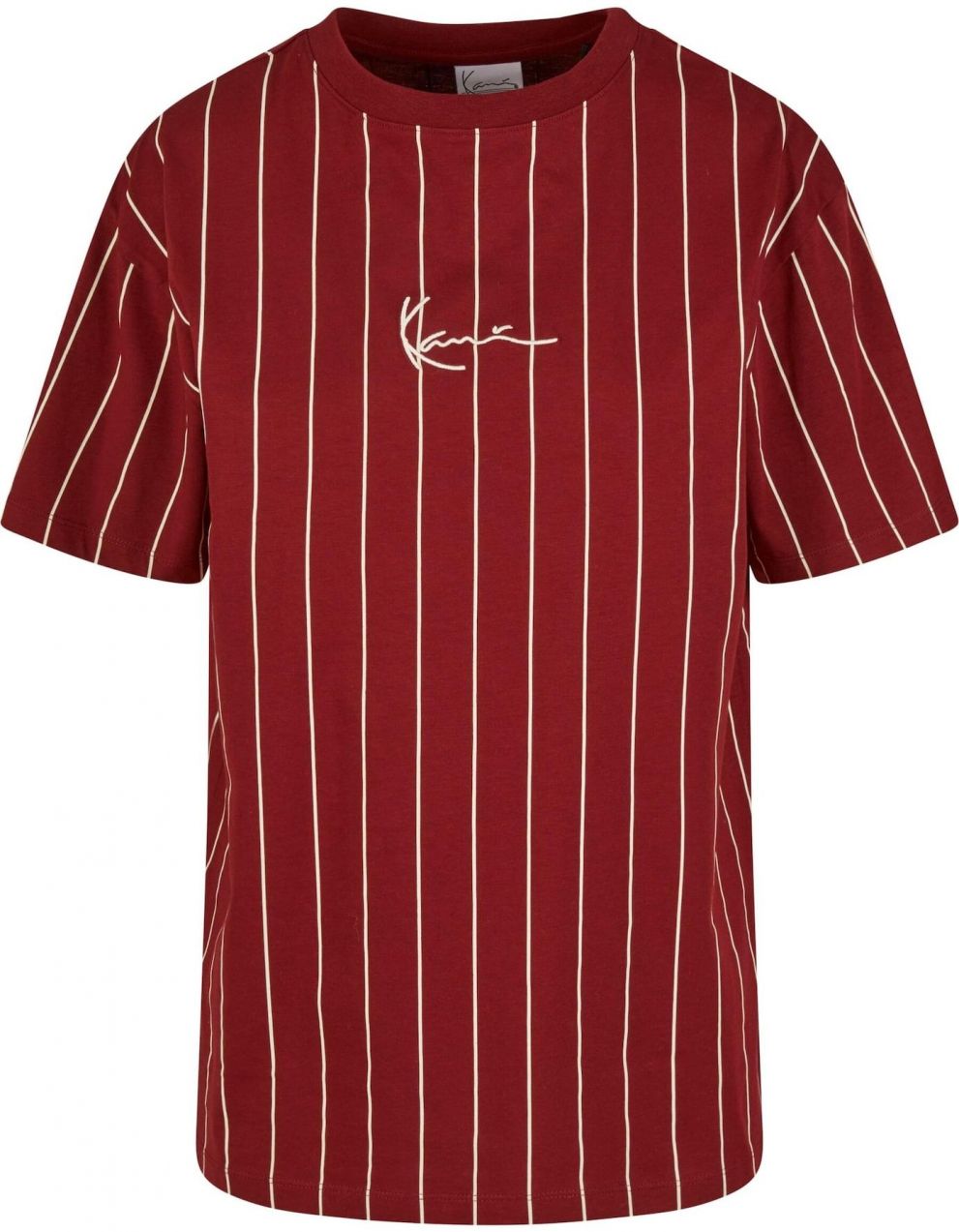 Karl Kani Tričko 'Essential'  tmavočervená / biela