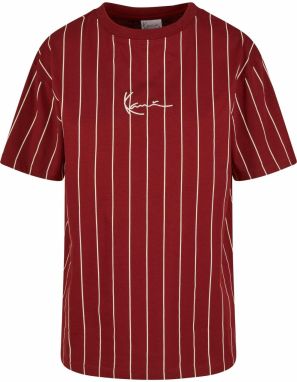 Karl Kani Tričko 'Essential'  tmavočervená / biela