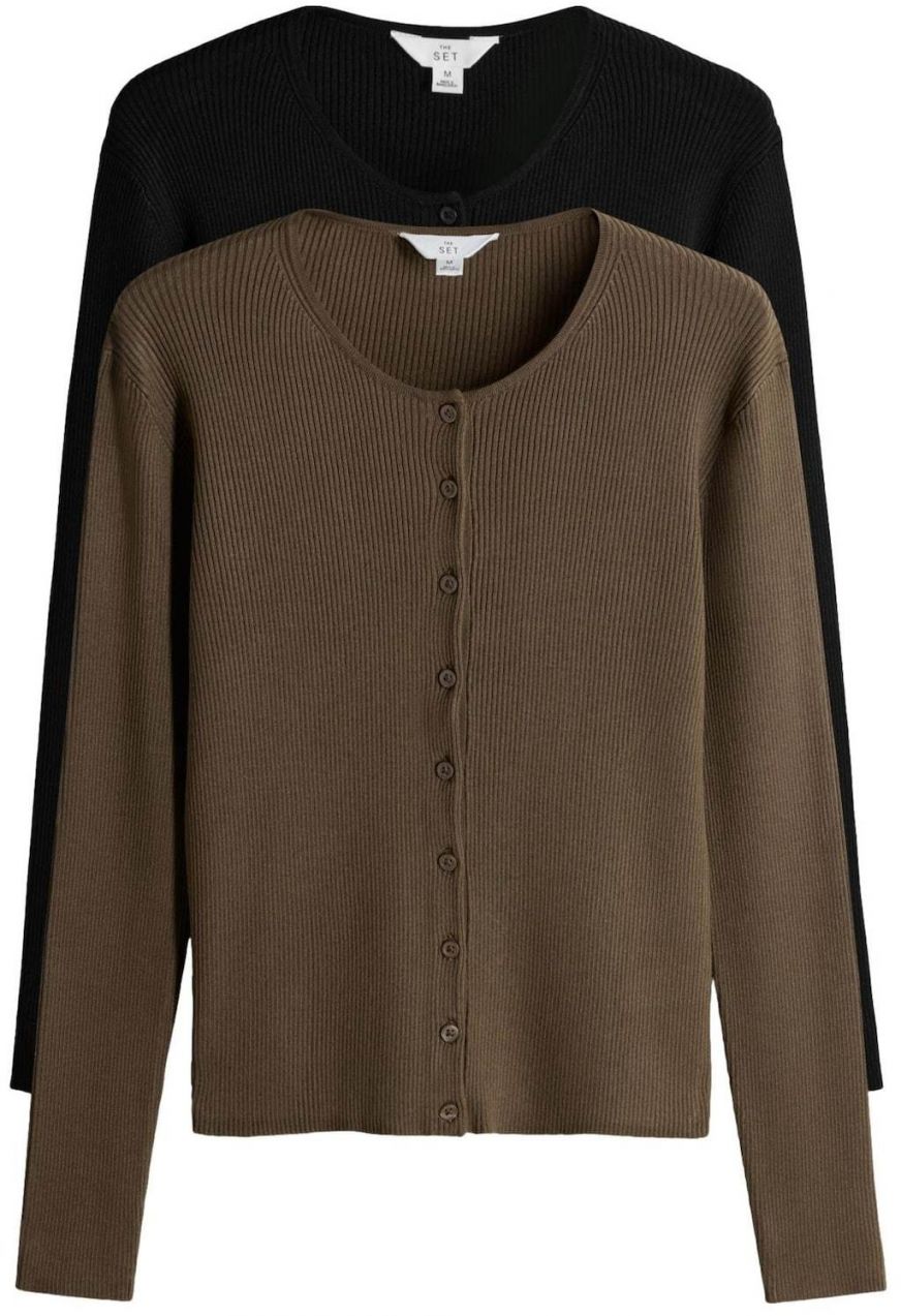 The Set Kardigán  vodová / hnedá / čierna