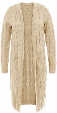 Imily Bela Pletený kabát  béžová