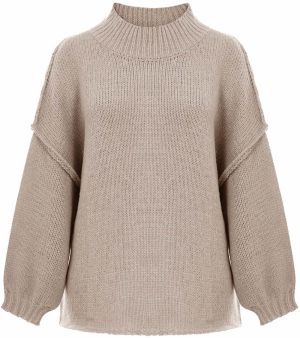 Imily Bela Sveter  béžová melírovaná