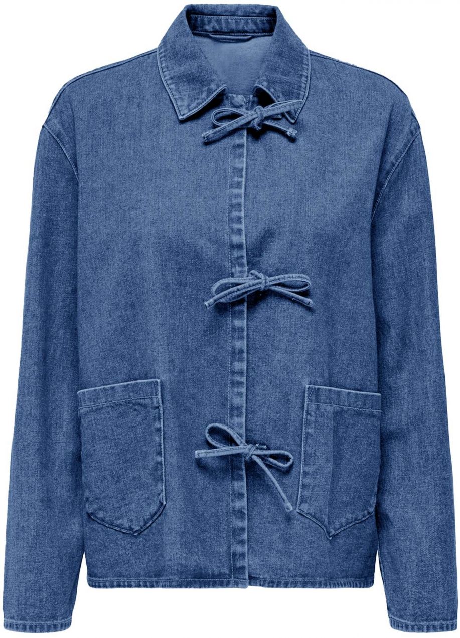 Imily Bela Prechodná bunda  modrá denim