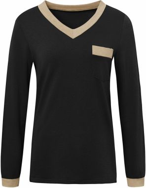 Imily Bela Tričko  béžová melírovaná / čierna