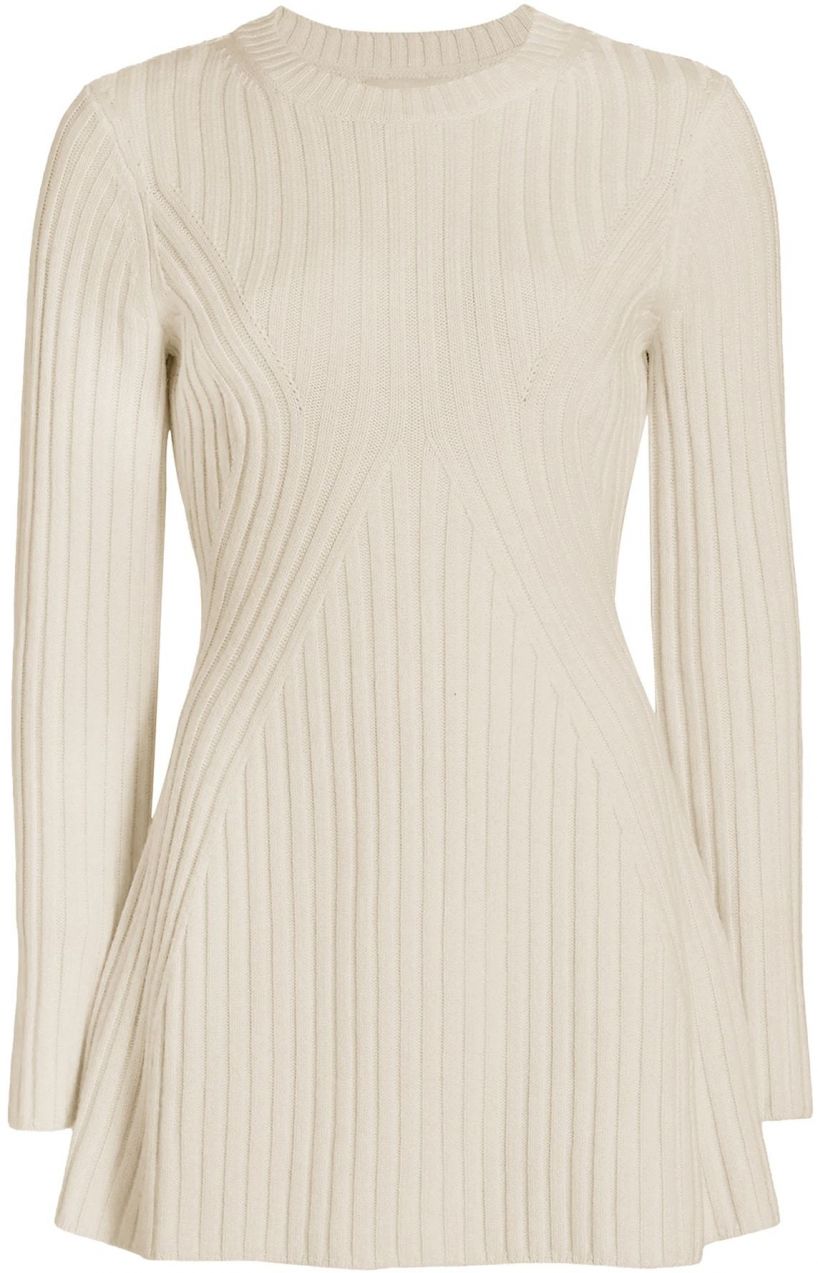 Imily Bela Pletené šaty  krémová