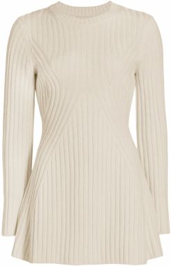 Imily Bela Pletené šaty  krémová