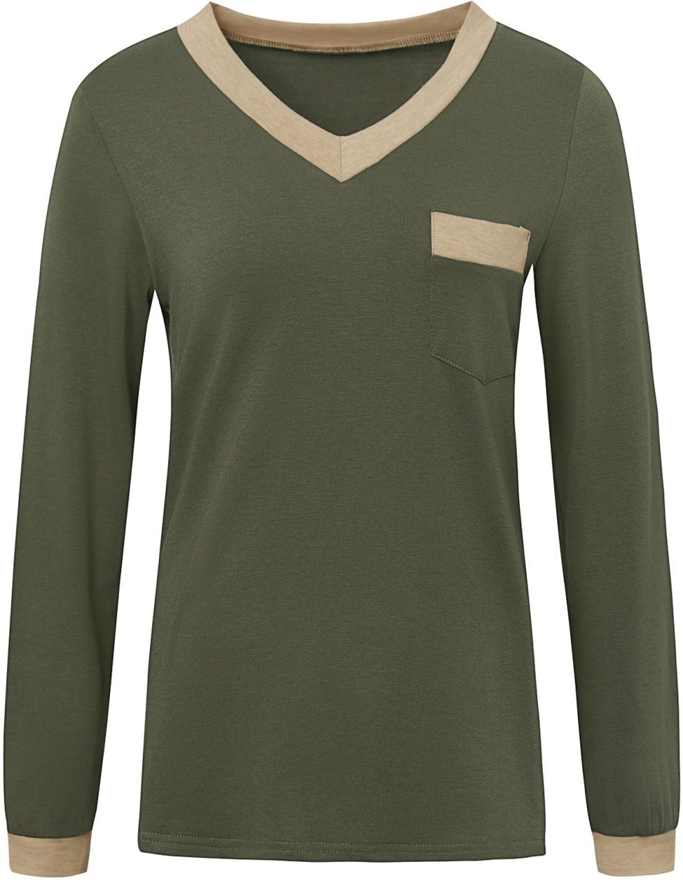 Imily Bela Tričko  krémová / olivová