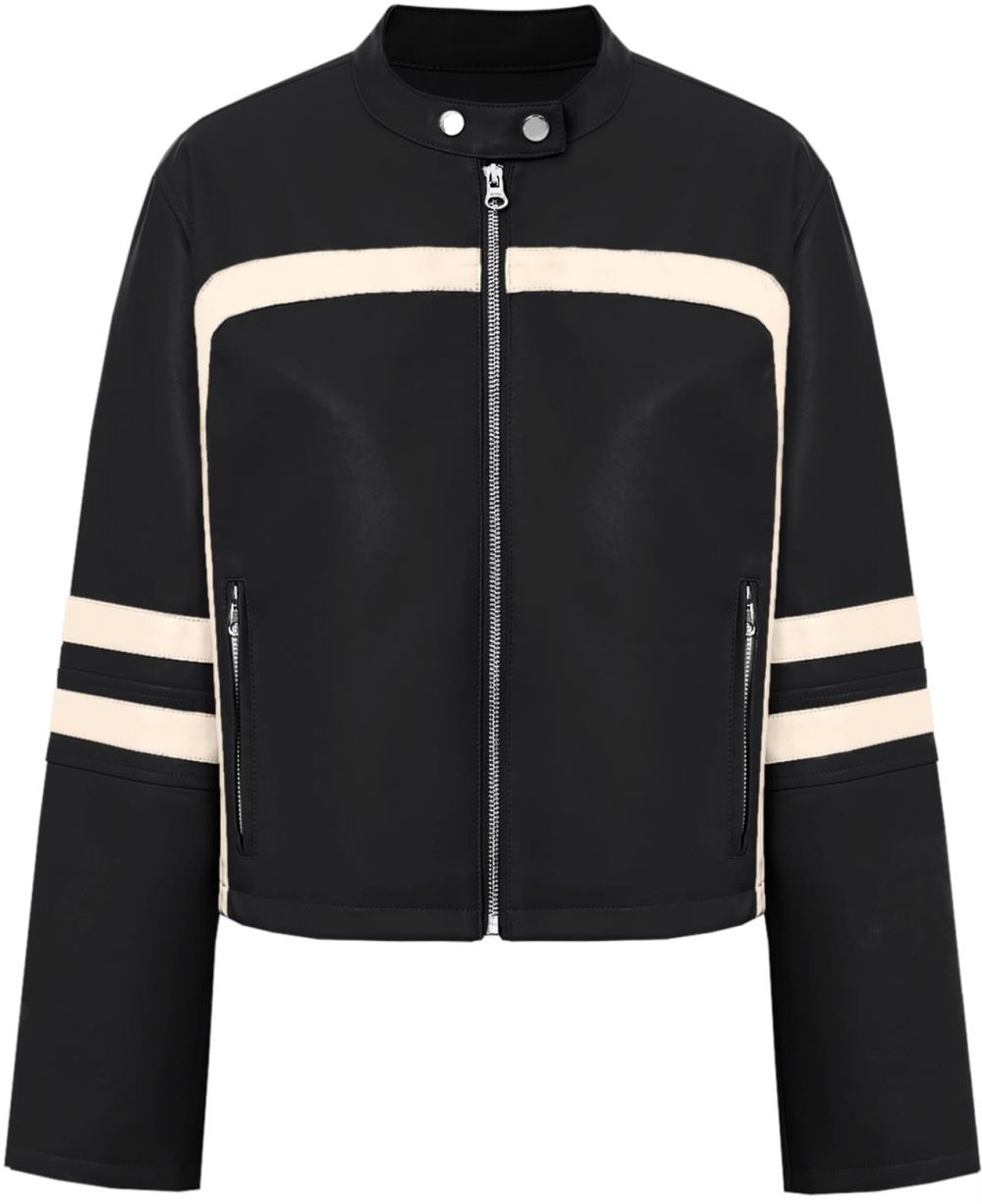 Imily Bela Prechodná bunda  svetlobéžová / čierna