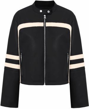 Imily Bela Prechodná bunda  svetlobéžová / čierna