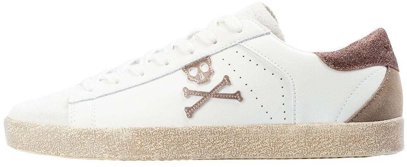 Scalpers Nízke tenisky 'Henry'  bronzová / biela ako vlna