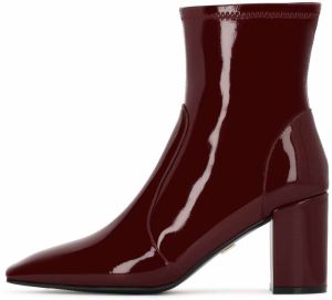 Kazar Členkové čižmy  vínovo červená