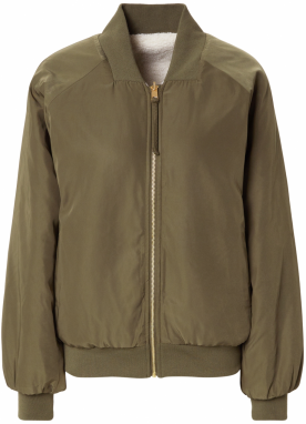 NÜMPH Prechodná bunda 'Etera'  nebielená / olivová