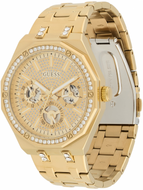 GUESS Analógové hodinky 'Kryptonite'  zlatá