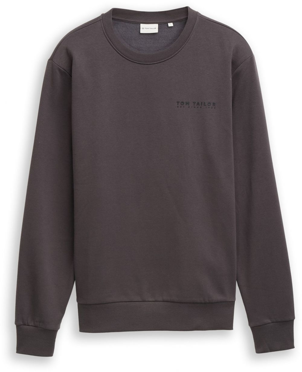 TOM TAILOR Mikina  farby bahna / čierna