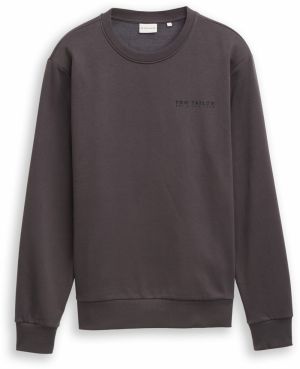 TOM TAILOR Mikina  farby bahna / čierna