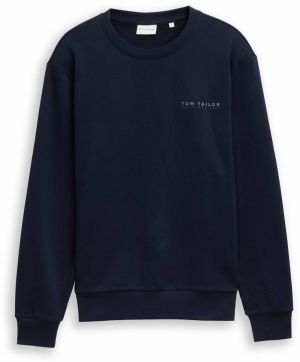 TOM TAILOR Mikina  tmavomodrá / sivá