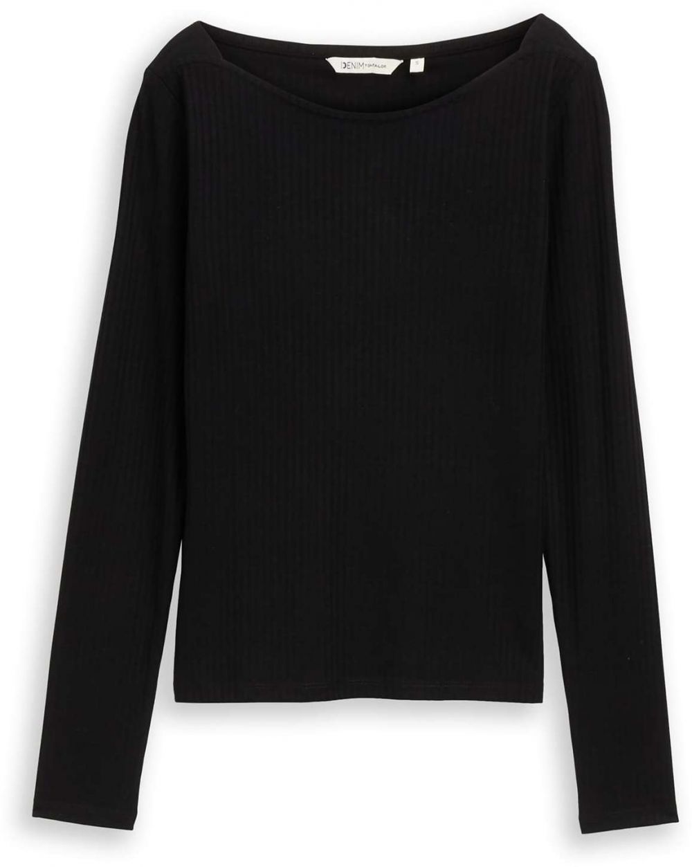 TOM TAILOR DENIM Tričko  čierna