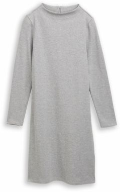 TOM TAILOR Pletené šaty  sivá melírovaná