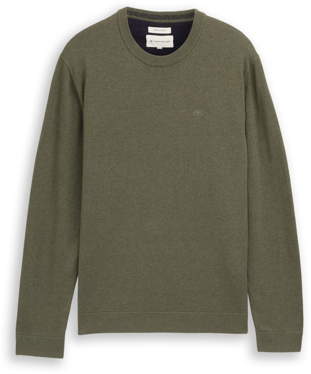 TOM TAILOR Sveter  olivová