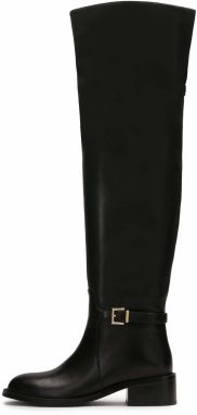 Kazar Čižmy nad koleno  čierna