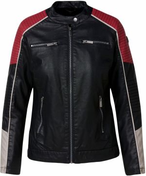 KOROSHI Prechodná bunda  béžová / červená / čierna