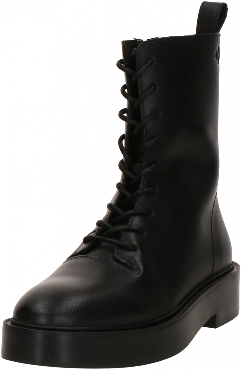 Calvin Klein Šnurovacie členkové čižmy  čierna