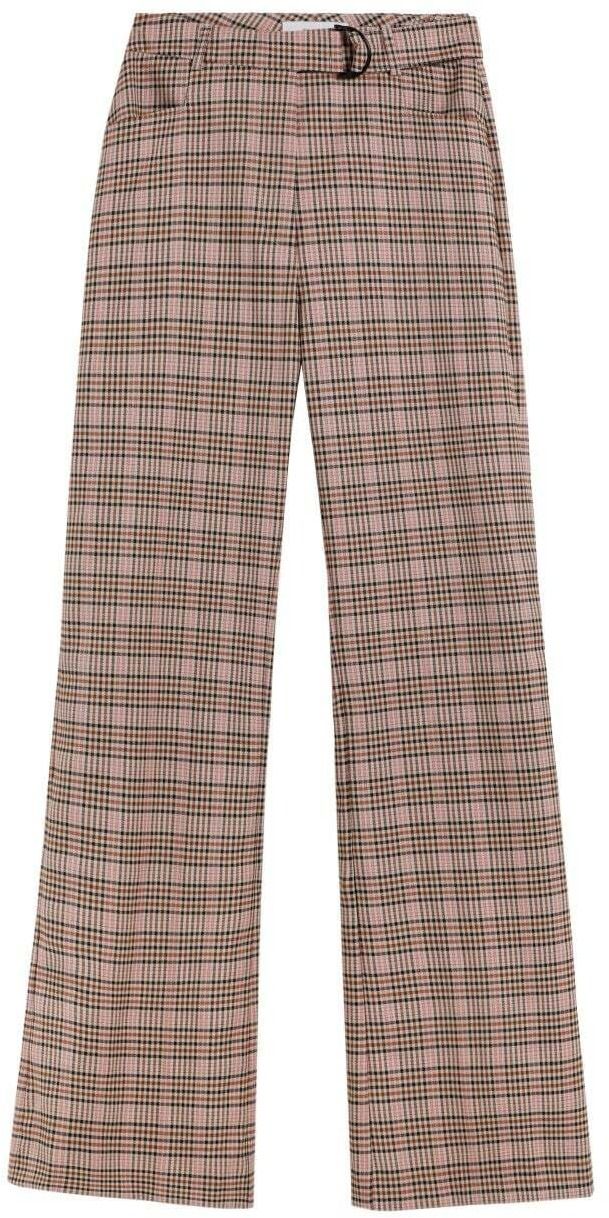 Scalpers Nohavice  staroružová / oranžovo červená / čierna