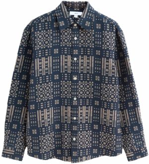 Next Košeľa  krémová / indigo