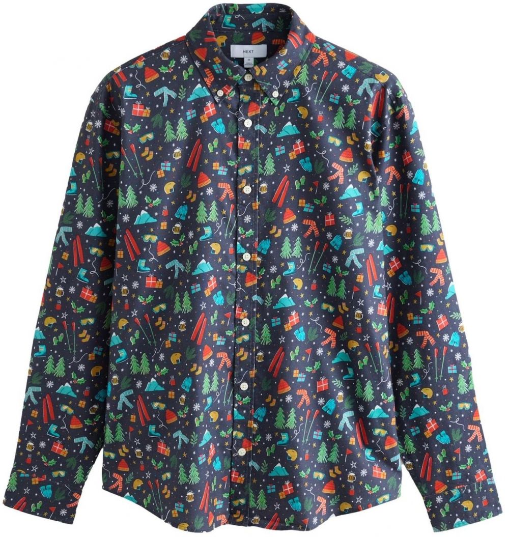 Next Košeľa  námornícka modrá / petrolejová / červená / biela