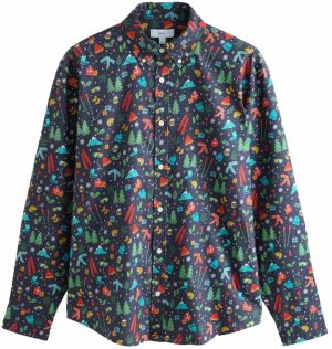 Next Košeľa  námornícka modrá / petrolejová / červená / biela