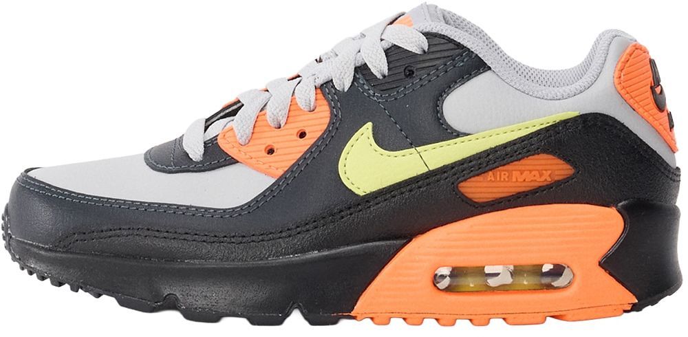 Nike Sportswear Tenisky 'Air Max 90 LTR'  žltá / svetlosivá / oranžová / čierna