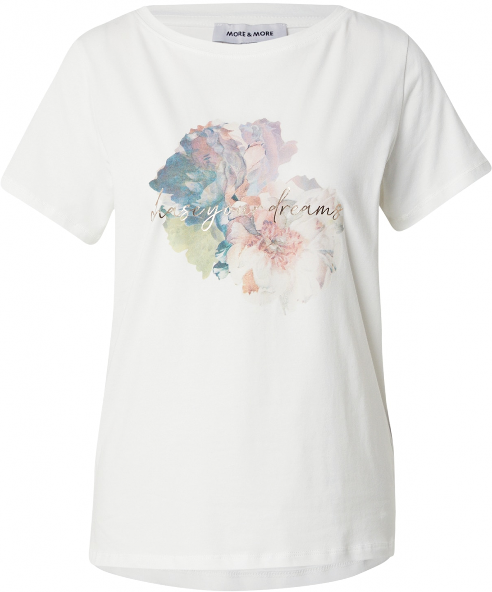 MORE & MORE Tričko  petrolejová / orgovánová / ružová / biela