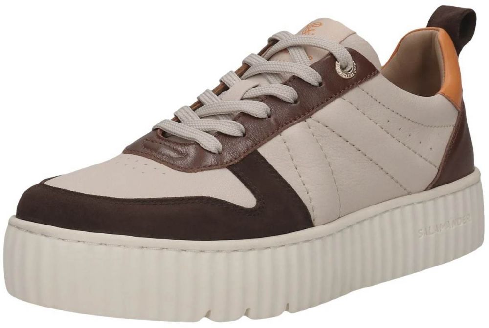 SALAMANDER Nízke tenisky  nebielená / hnedá / čokoládová / oranžová