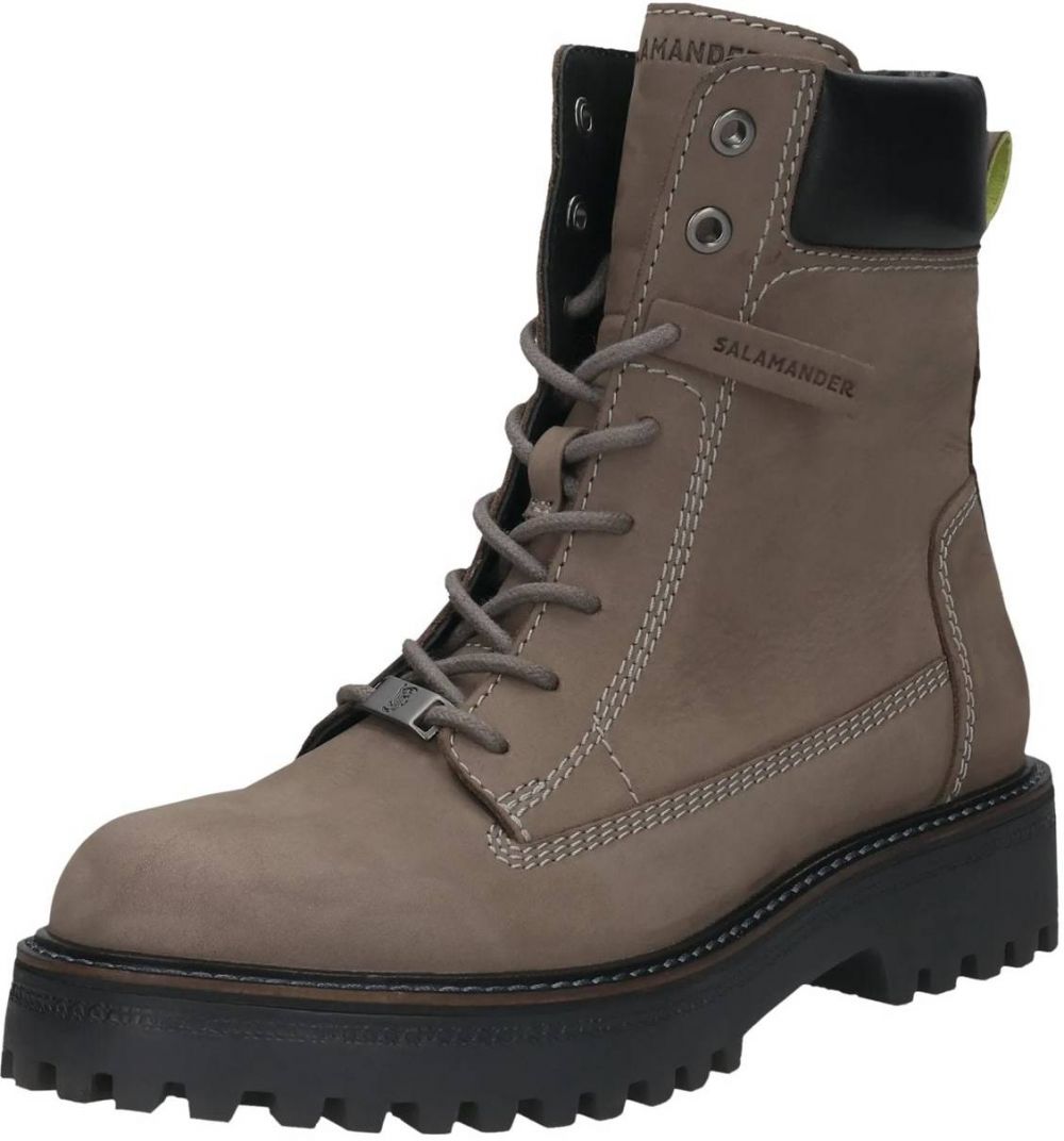 SALAMANDER Šnurovacie členkové čižmy  tmavošedá / čierna