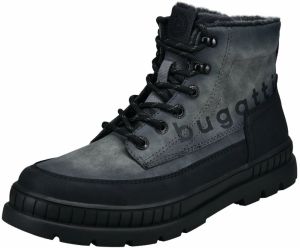 bugatti Šnurovacie čižmy  tmavosivá / čierna