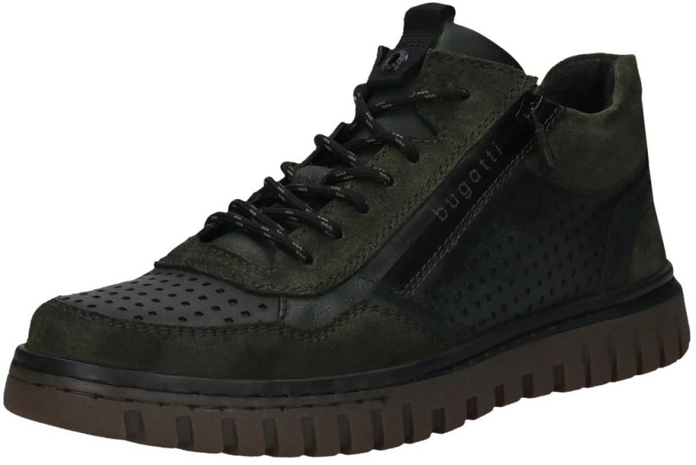 bugatti Nízke tenisky  tmavozelená / čierna