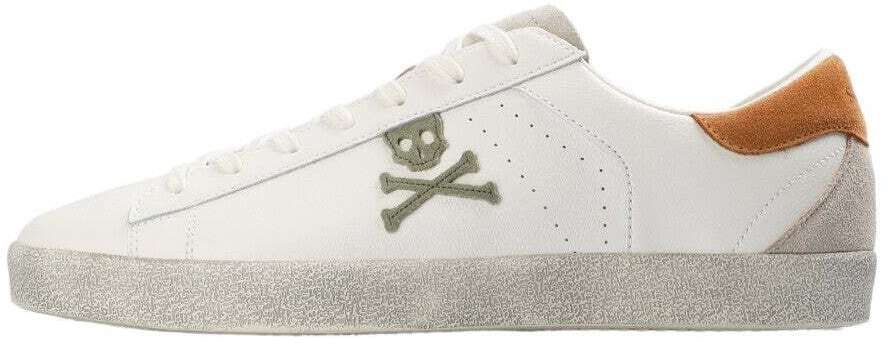 Scalpers Nízke tenisky 'Schenry'  svetlosivá / tmavooranžová / biela