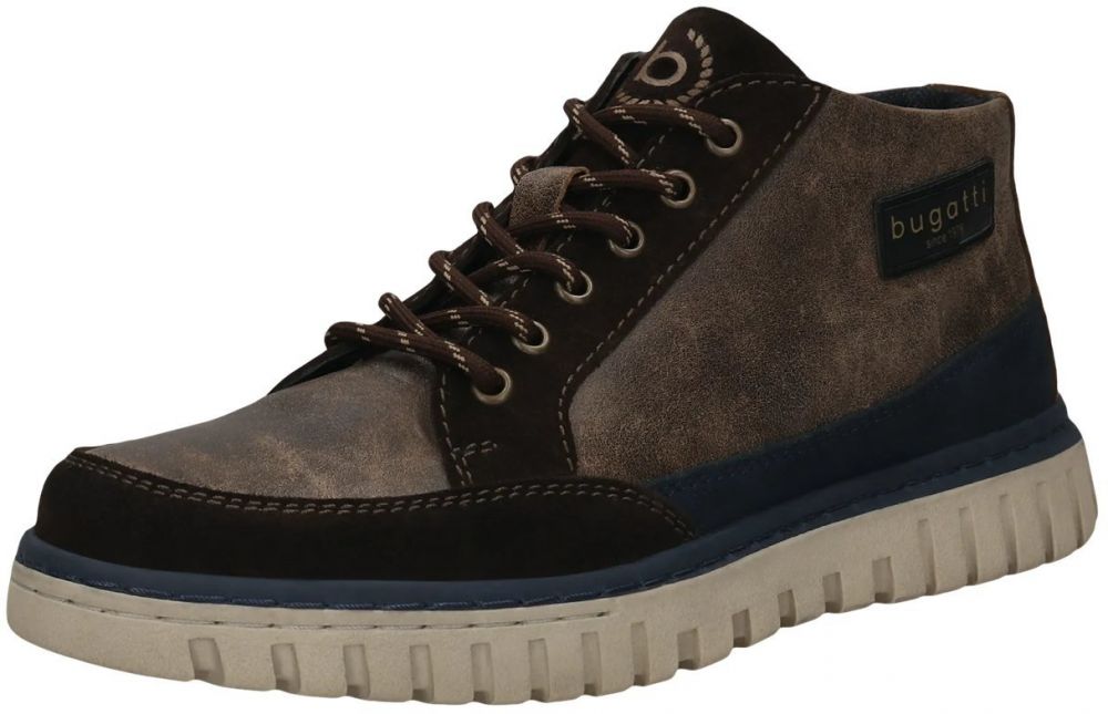bugatti Šnurovacie čižmy  tmavohnedá