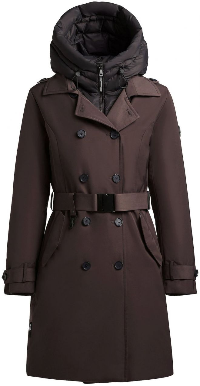 khujo Prechodný kabát 'GORA'  tmavohnedá / čierna